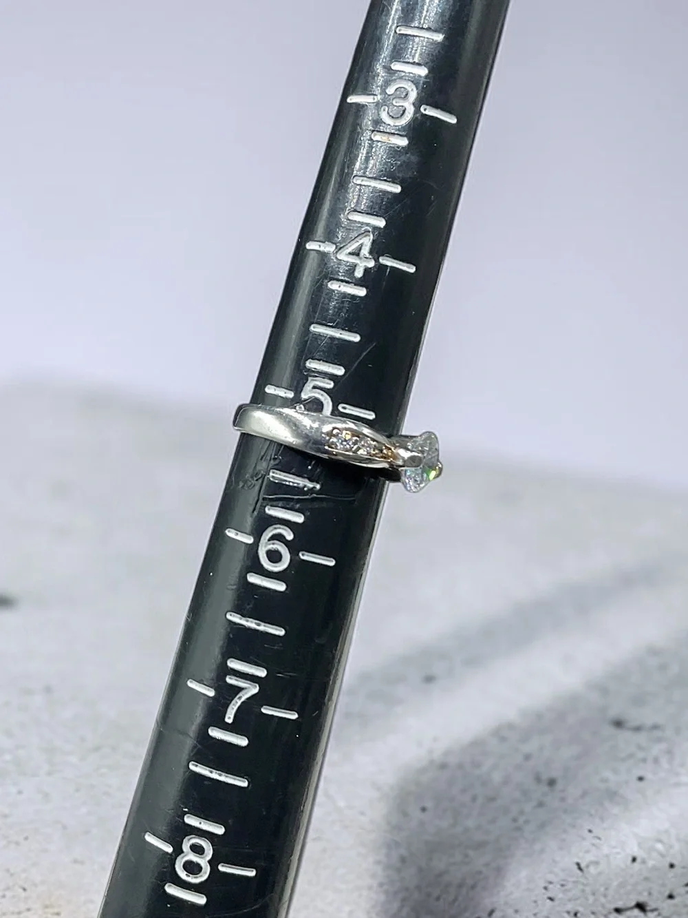 🌺Vintage Art Deco Sterling & CZ Ring